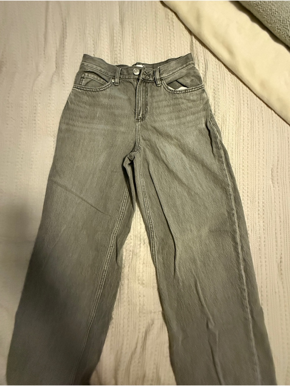 Garage Low-Rise Wide Leg Women's Jeans in Gray